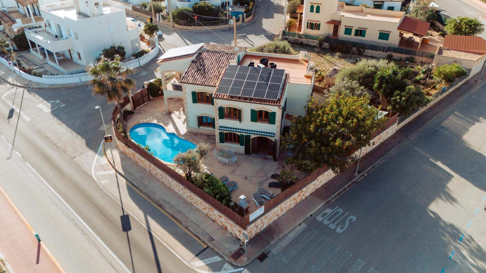 Mallorca Finca Haus Mit Pool Direkt Am Meer Es Trenc, Bootstour Moeglich Sa Rapita Exterior photo